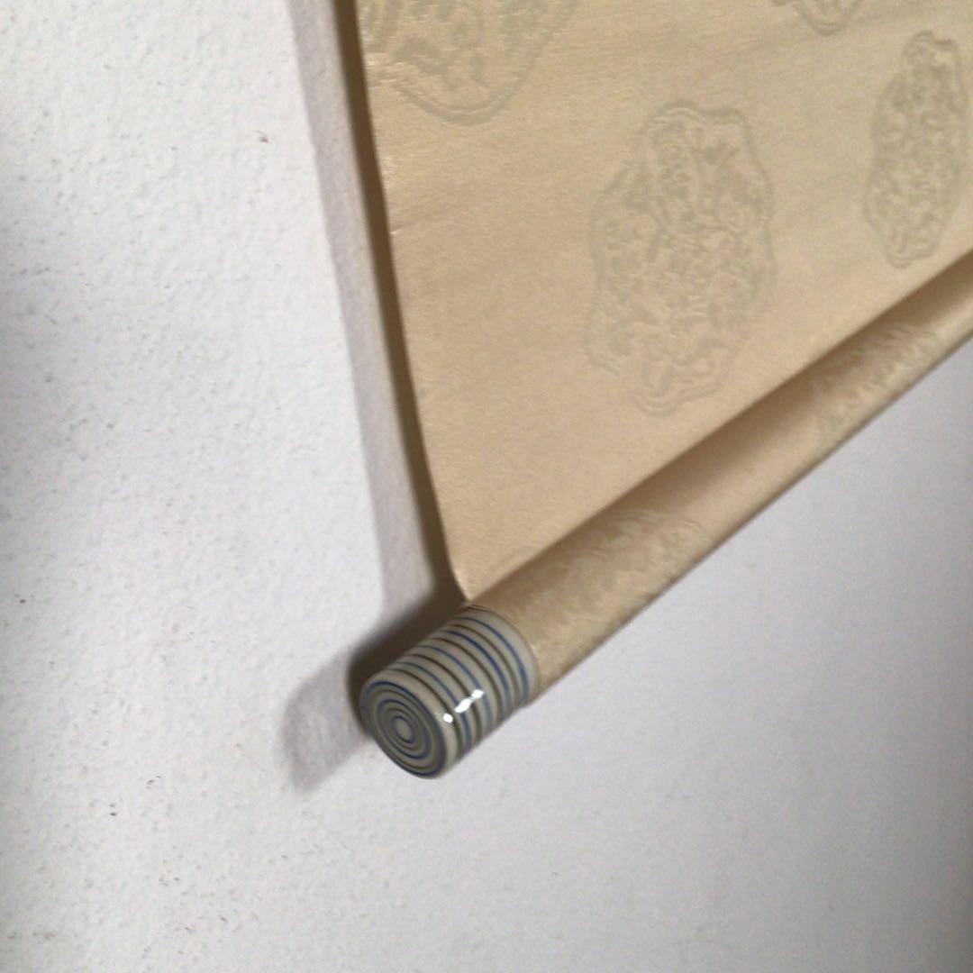 No4406 掛軸　経典　紙本　共箱　古文書　書簡　書画　墨跡　古美術　送料無料