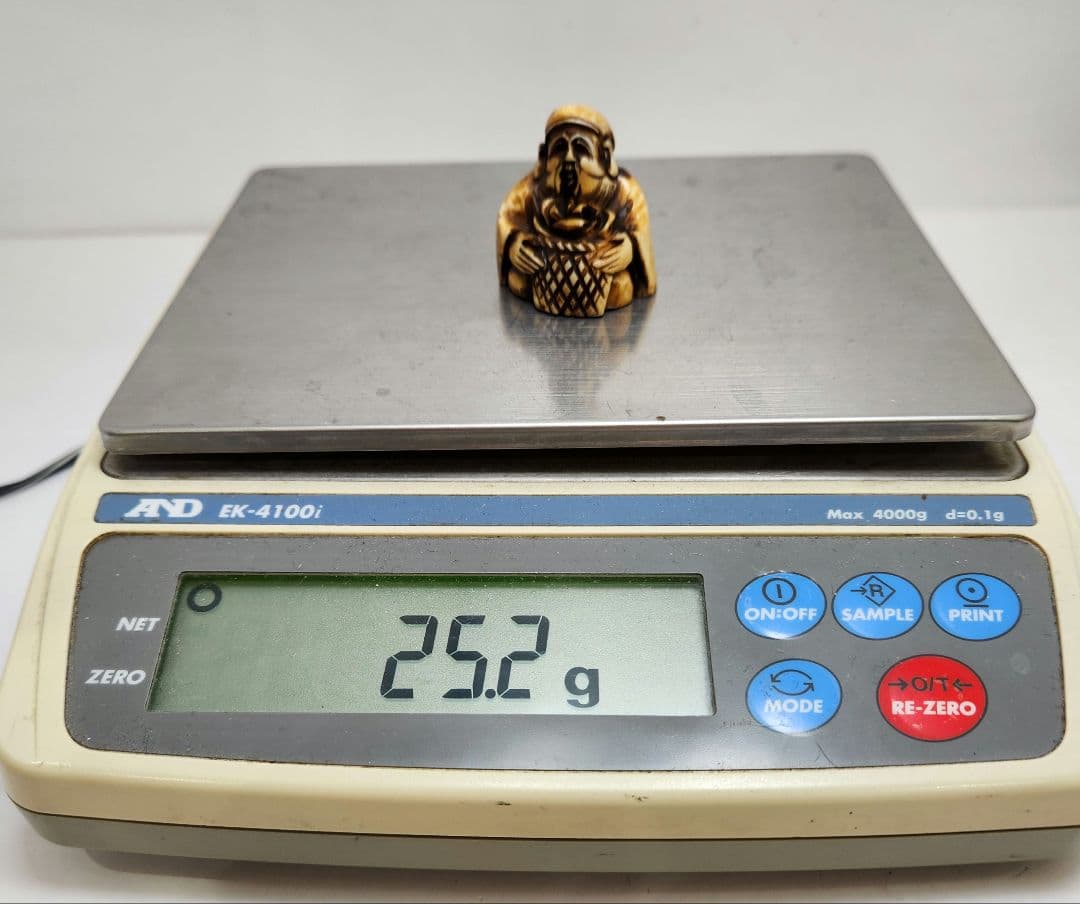 No.7 天然素材 時代物 根付け 提物 総重量25.2g