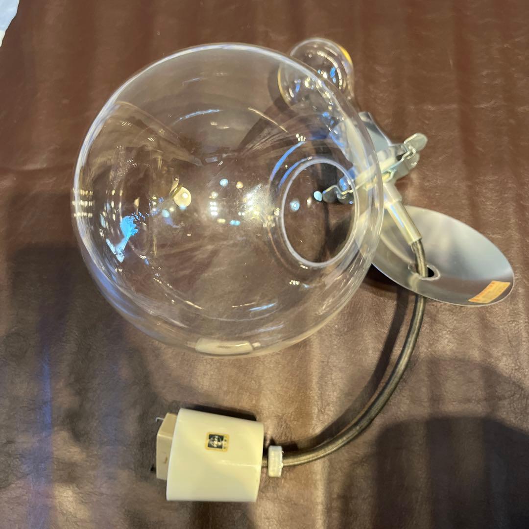 ヴィンテージ クリアガラス ペンダントライト　スペースエイジ