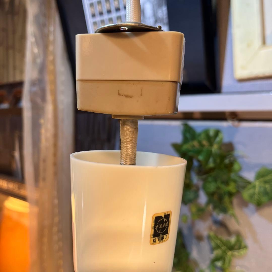 ヴィンテージ クリアガラス ペンダントライト　スペースエイジ