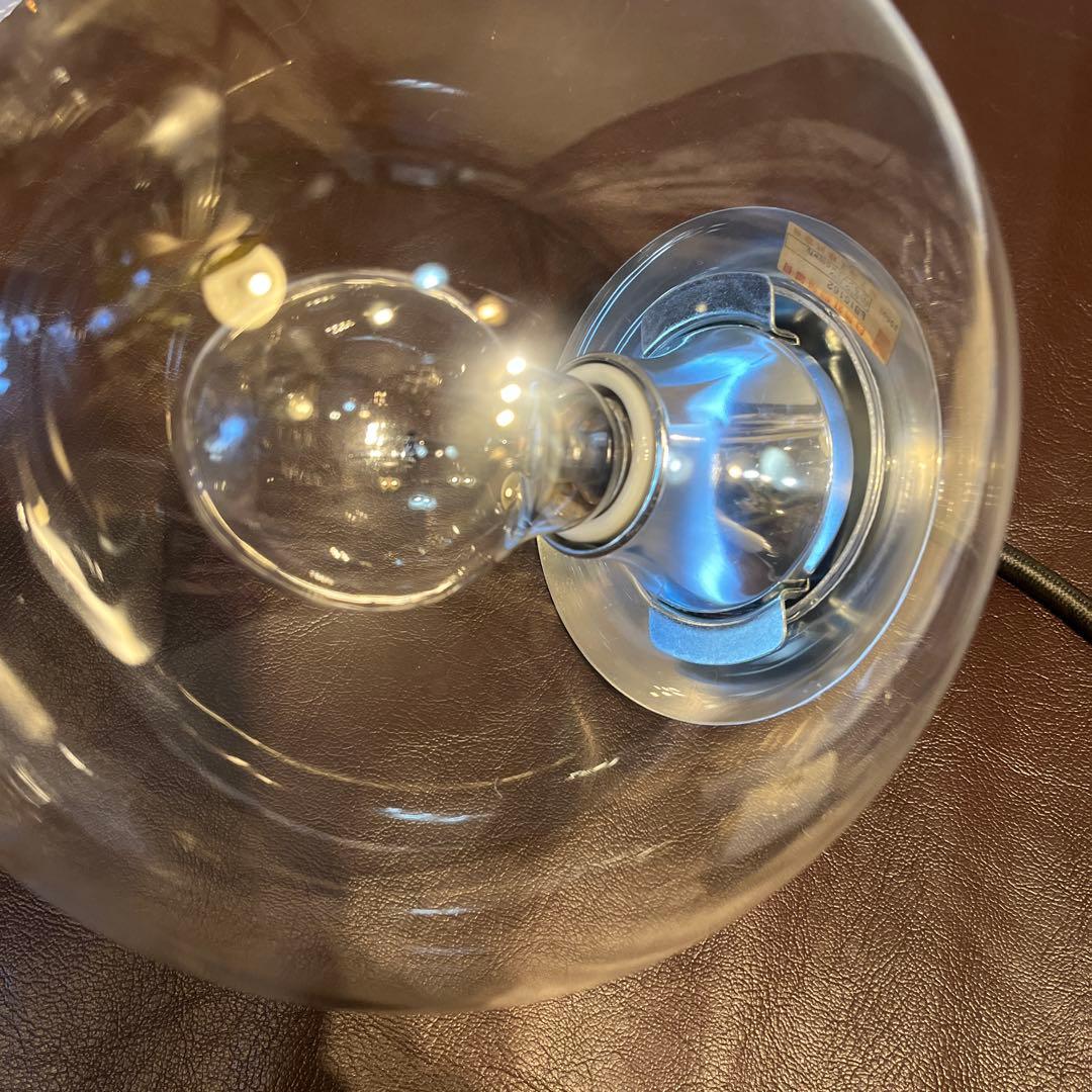 ヴィンテージ クリアガラス ペンダントライト　スペースエイジ