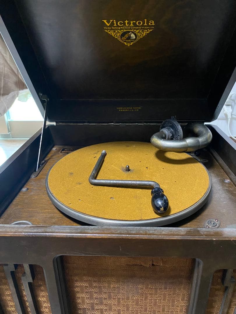 動作確認済み　ビクター　victrola アンティーク蓄音機　J1-81