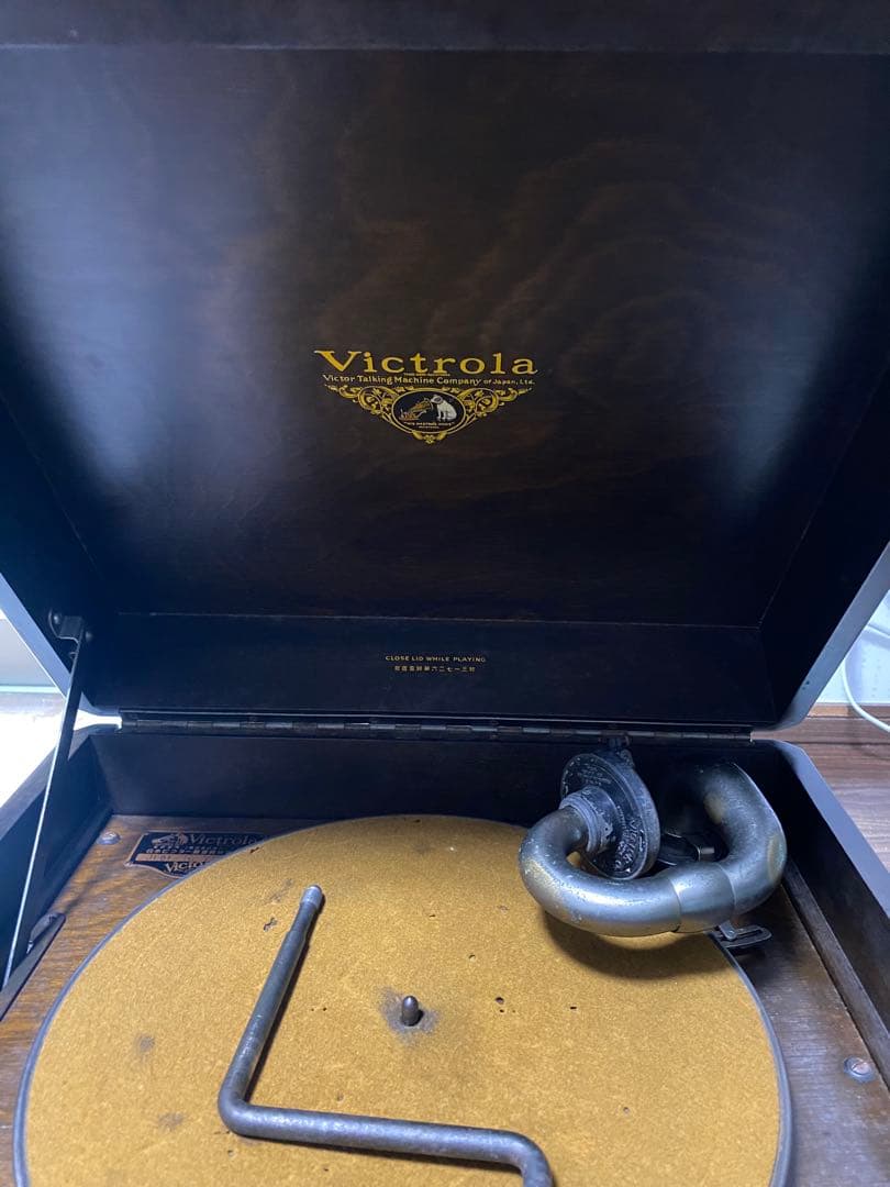 動作確認済み　ビクター　victrola アンティーク蓄音機　J1-81