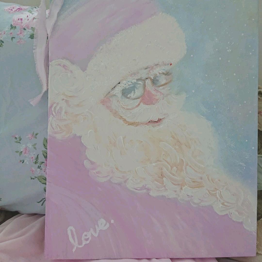 ※ラブリーピンクサンタの油絵※