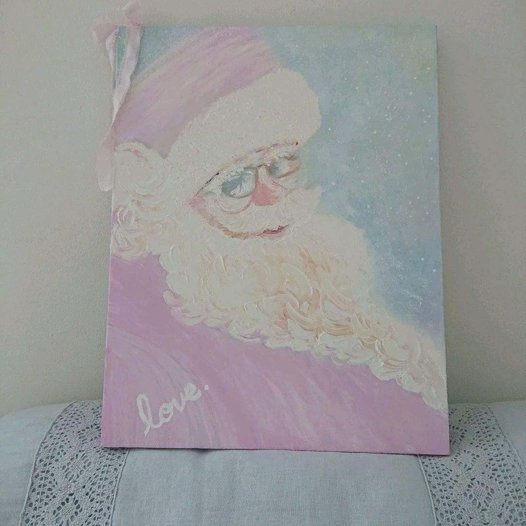 ※ラブリーピンクサンタの油絵※