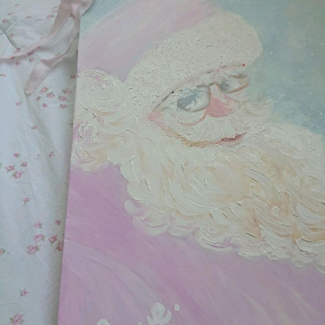 ※ラブリーピンクサンタの油絵※
