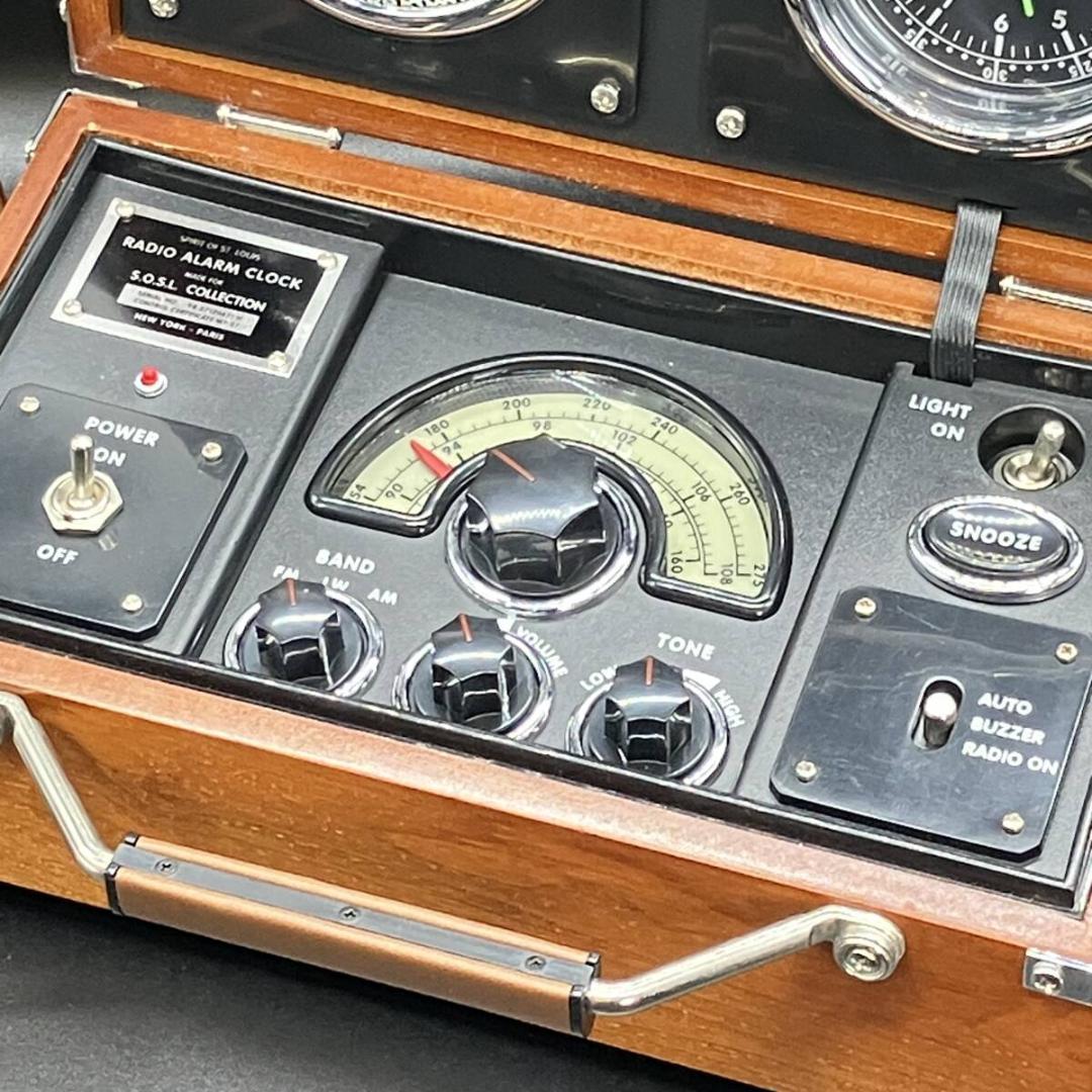 スピリット オブ セントルイス　AM/FMラジオ　アラーム時計　レトロデザイン
