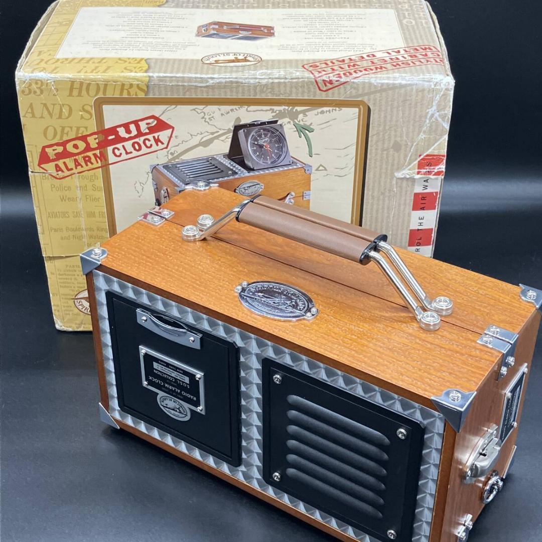 スピリット オブ セントルイス　AM/FMラジオ　アラーム時計　レトロデザイン