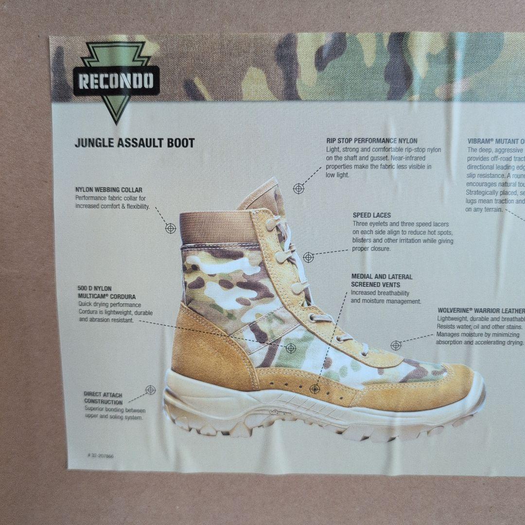 RECONDO 迷彩 ミリタリーブーツ　27.5〜28センチ