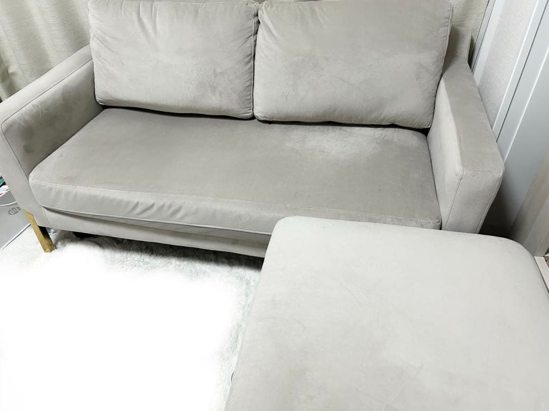 【h】 Francfranc スプラン ソファ本体 ライトベージュ