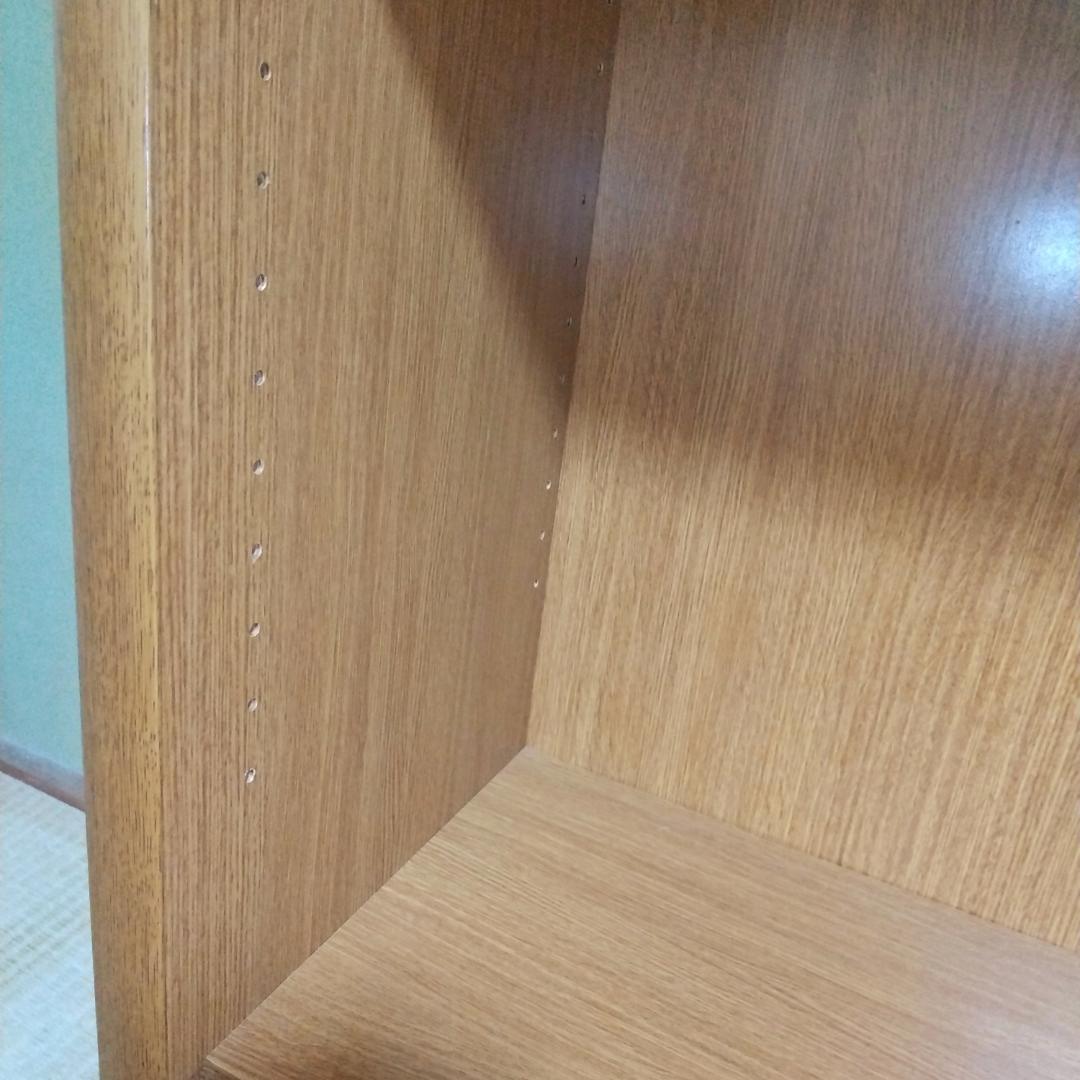 大きい本棚③　木製　ダークブラウン　幅60cm　高224cm　１個　　匿名配送