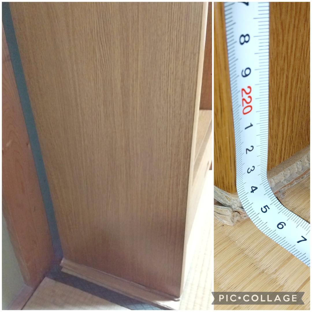 大きい本棚③　木製　ダークブラウン　幅60cm　高224cm　１個　　匿名配送