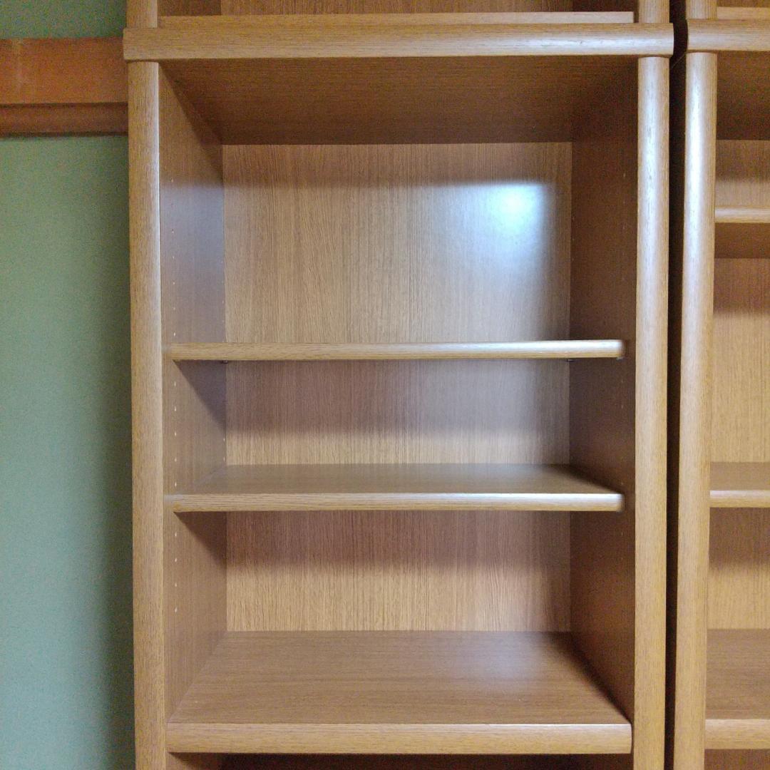 大きい本棚③　木製　ダークブラウン　幅60cm　高224cm　１個　　匿名配送