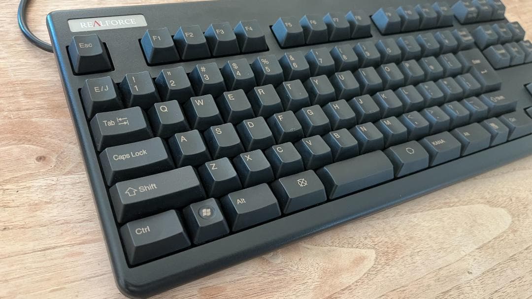 東プレ　Realforce 91UBK-S　テンキーレスキーボード
