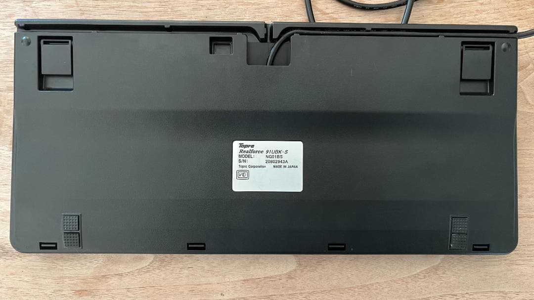 東プレ　Realforce 91UBK-S　テンキーレスキーボード