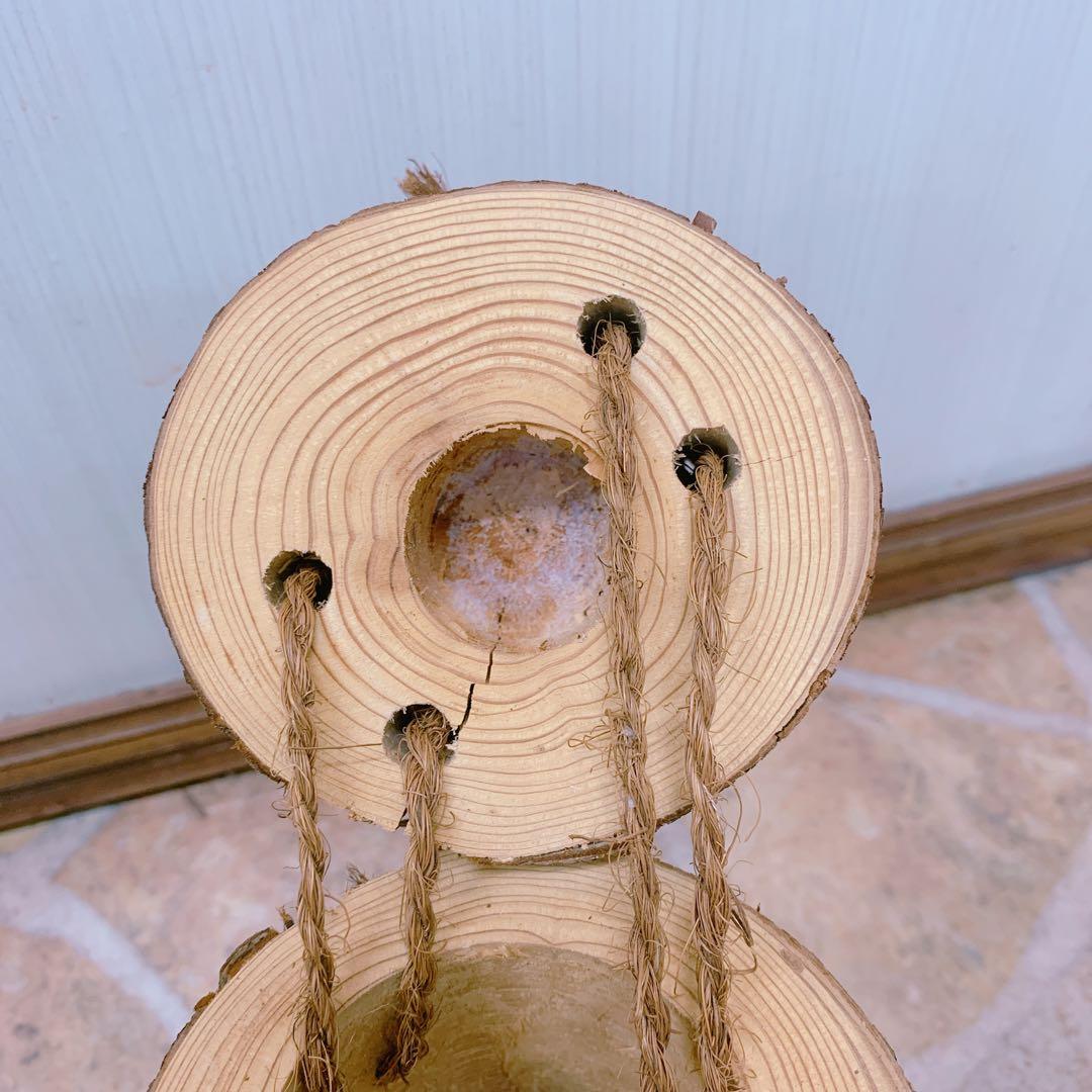 吉野杉　丸太の入れ物　木のケース　北欧　インテリア飾り　天然木　和モダン