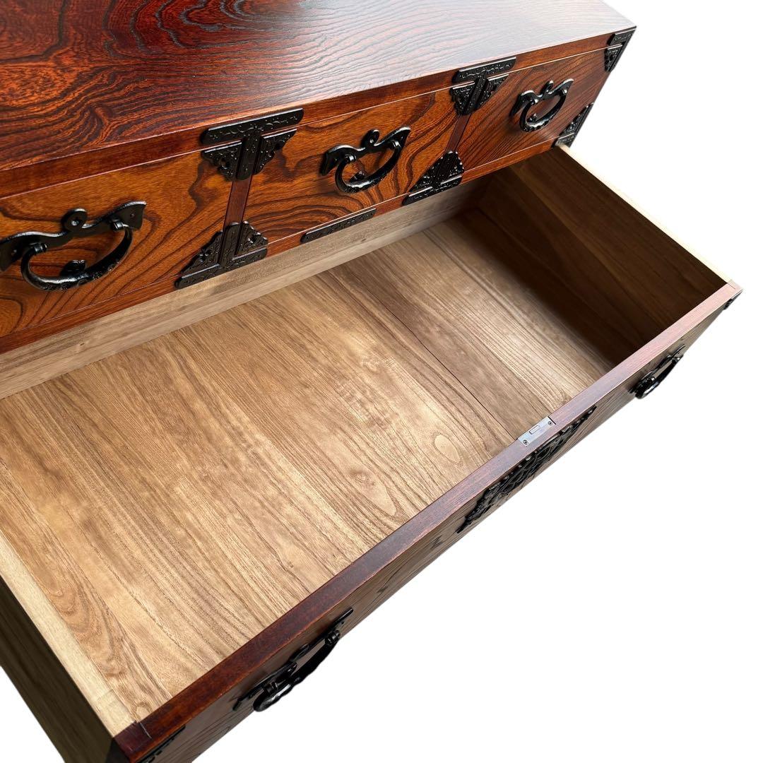 KZ005 岩谷堂箪笥　五段七杯箪笥 南部鉄器 最高級 鍵2本付き