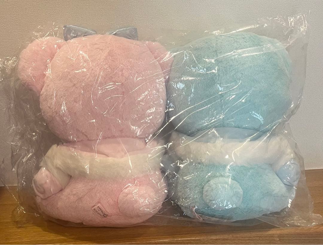 キキララ パフポフ ビッグぬいぐるみ ケープ付き テディベア クマ 熊 ルミネ