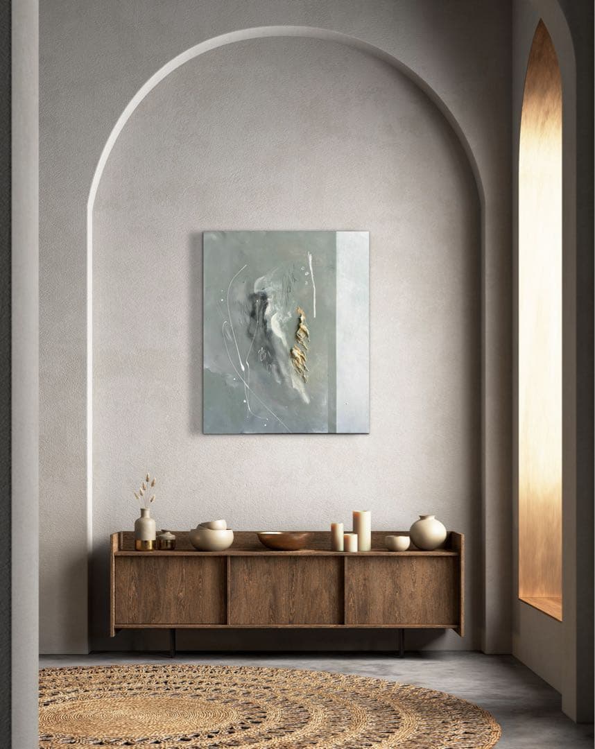 現代アート　73×60.5㎝　モダン　抽象画　アートパネル　テクスチャーアート