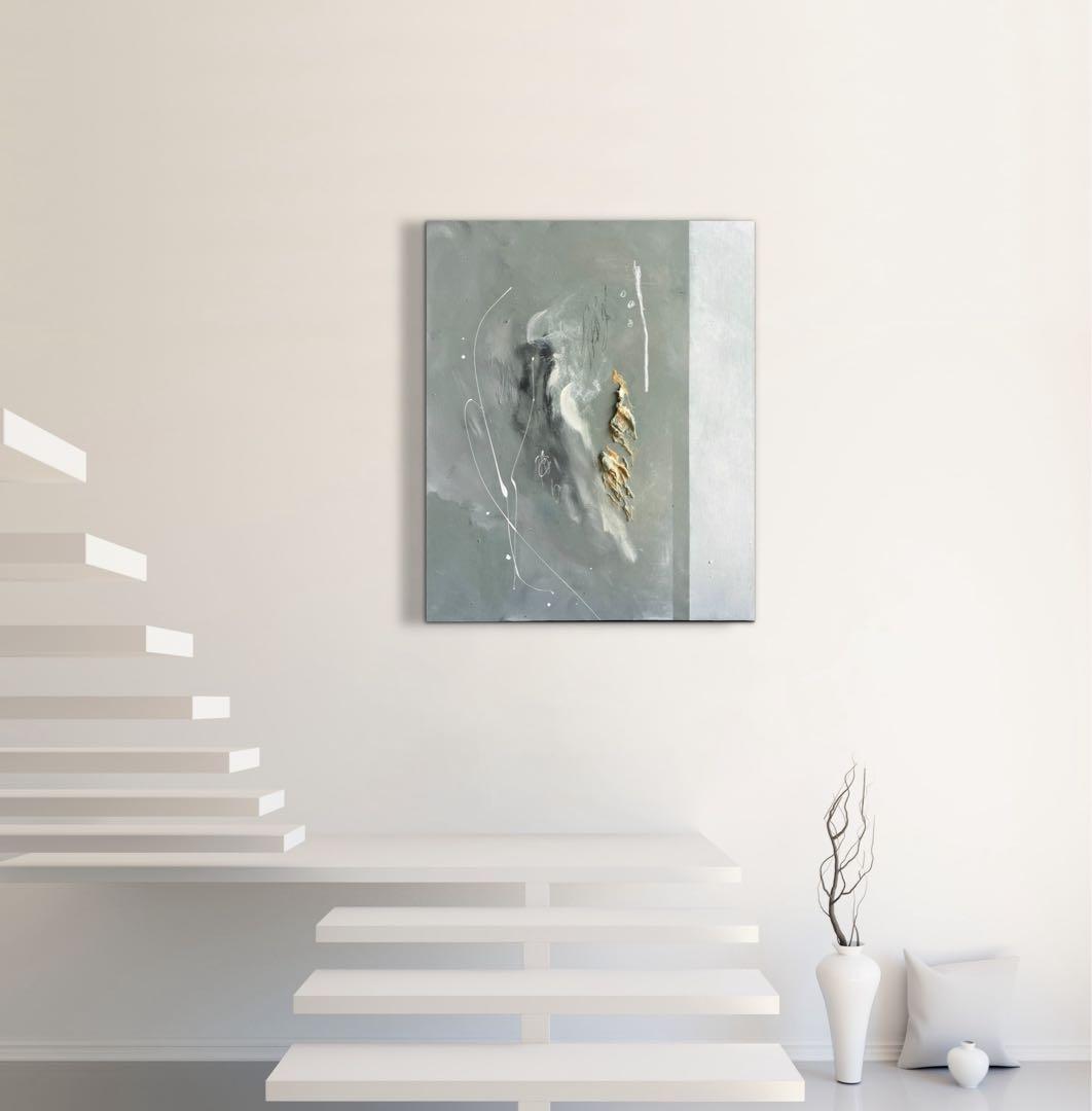 現代アート　73×60.5㎝　モダン　抽象画　アートパネル　テクスチャーアート