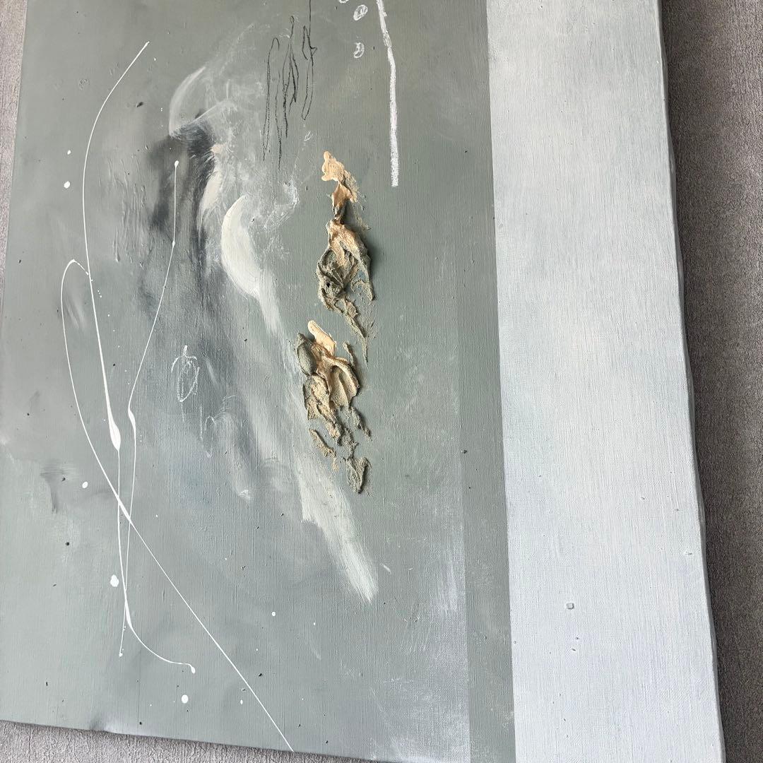 現代アート　73×60.5㎝　モダン　抽象画　アートパネル　テクスチャーアート