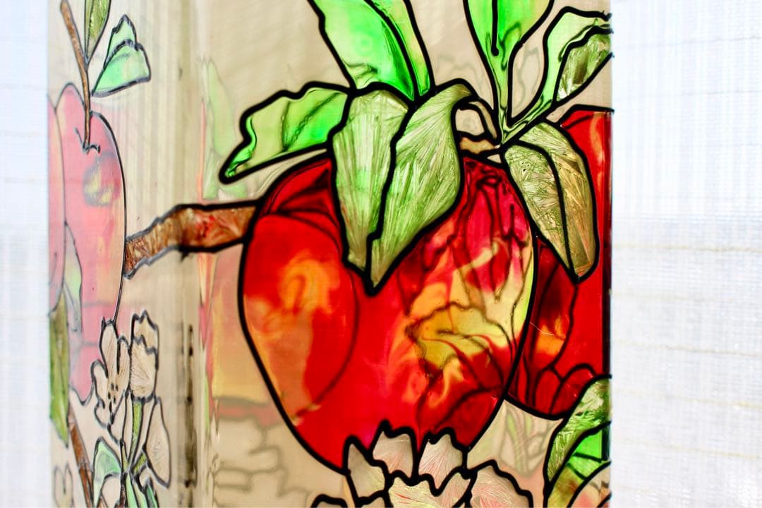 ガラスコレクション【Joan Baker ステンドグラス調 花瓶】