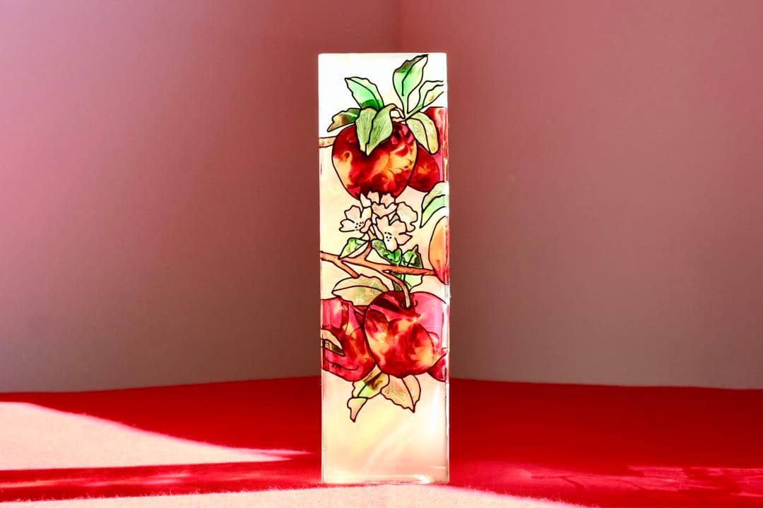 ガラスコレクション【Joan Baker ステンドグラス調 花瓶】