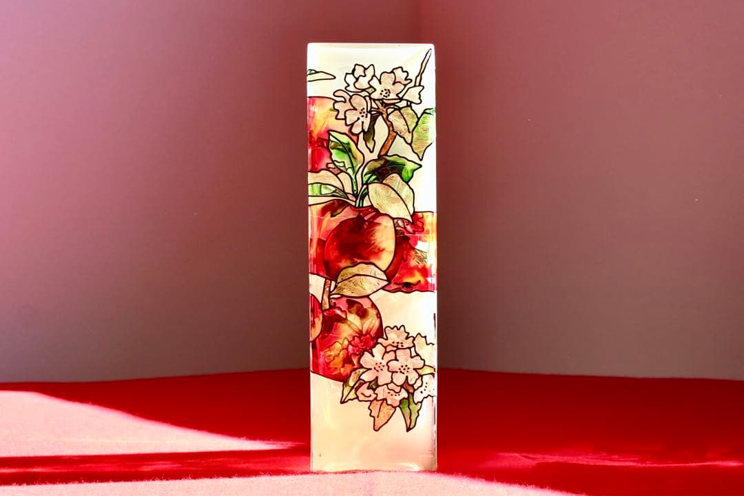 ガラスコレクション【Joan Baker ステンドグラス調 花瓶】