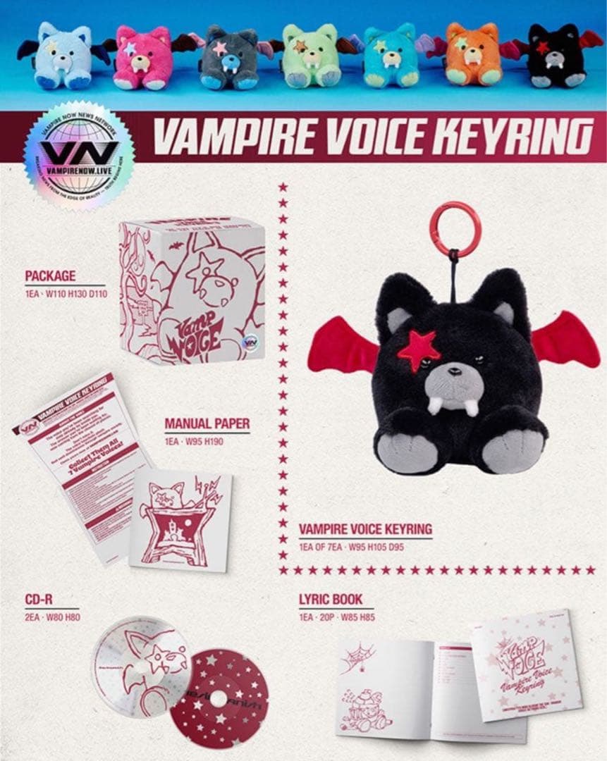 ENHYPEN ヒスン ボイスキーリングぬいぐるみTHE SIN VANISH