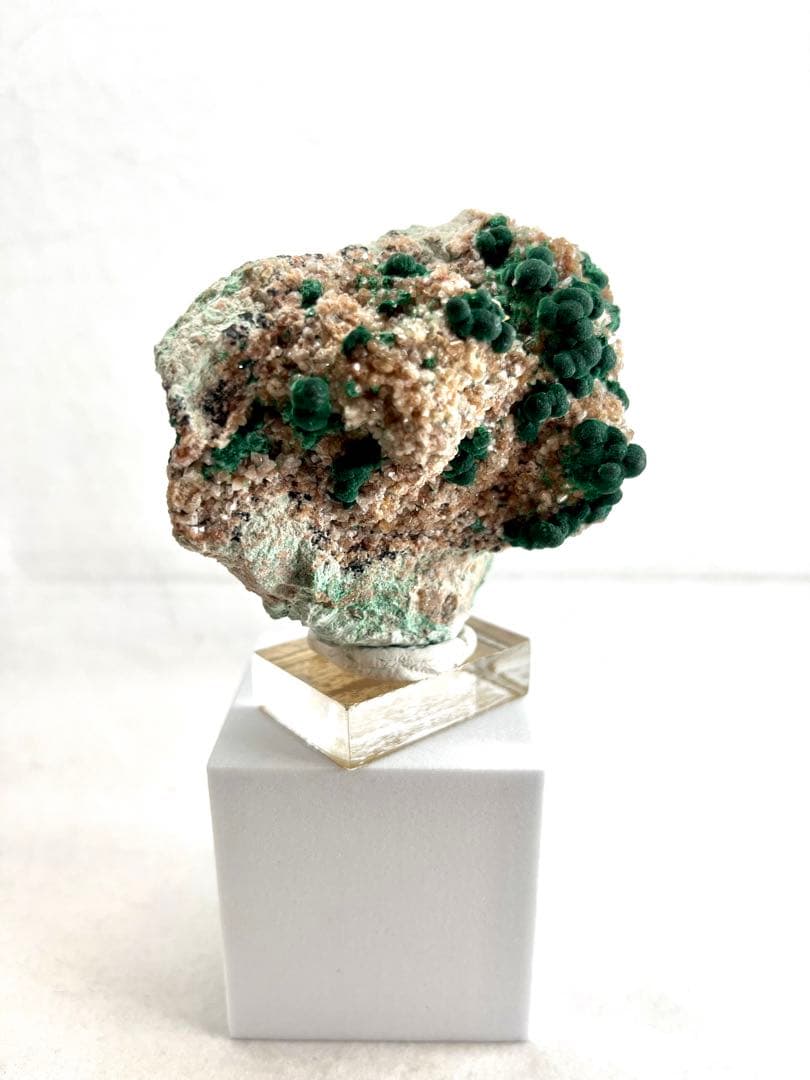 【鉱物商店】丸のマラカイト（孔雀石）  原石　天然石