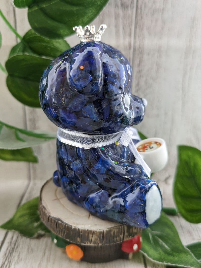 【つる927】シトリンのふくろうさん形オルゴナイト☆他１点