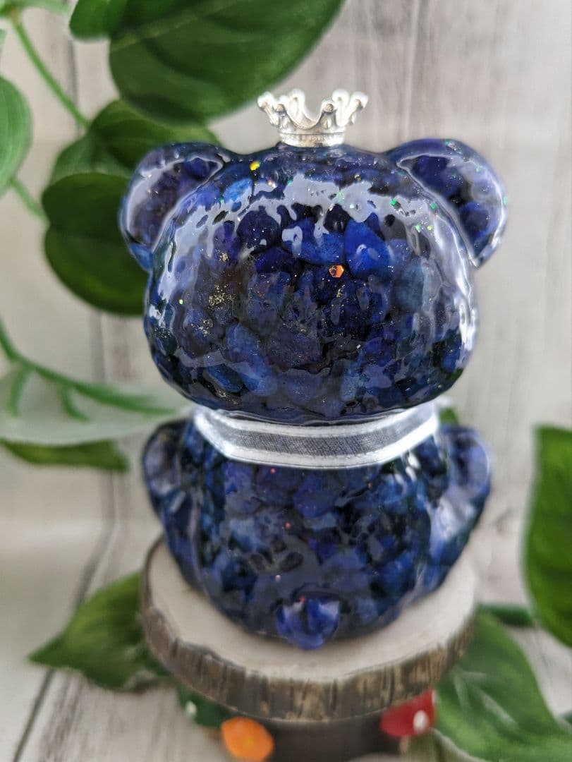 【つる927】シトリンのふくろうさん形オルゴナイト☆他１点