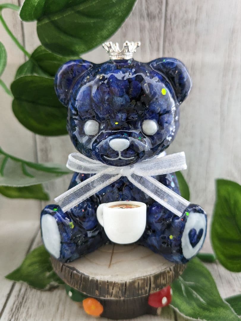 【つる927】シトリンのふくろうさん形オルゴナイト☆他１点