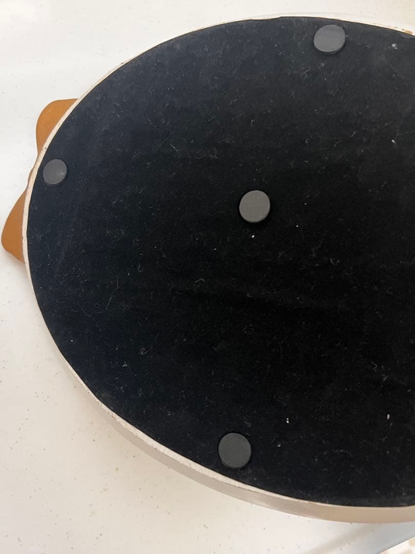 大きめ　リボン　ゴールド✖️白　約35cmトレイ 皿　大皿