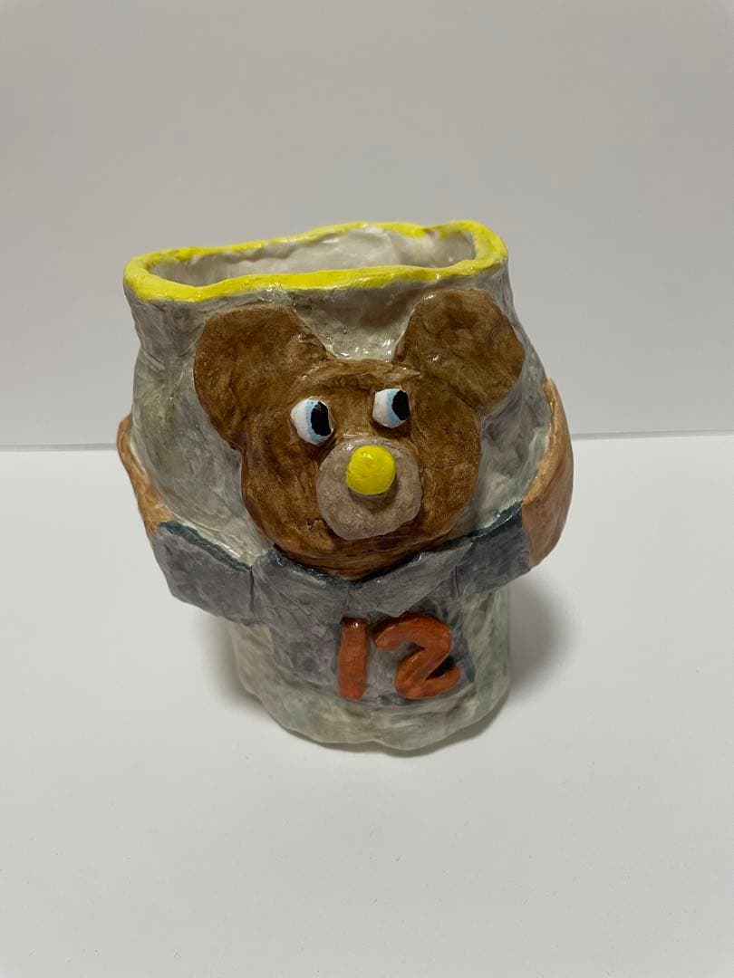 ペン立て　ハンドメイド　粘土