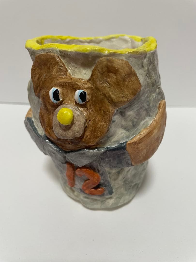 ペン立て　ハンドメイド　粘土