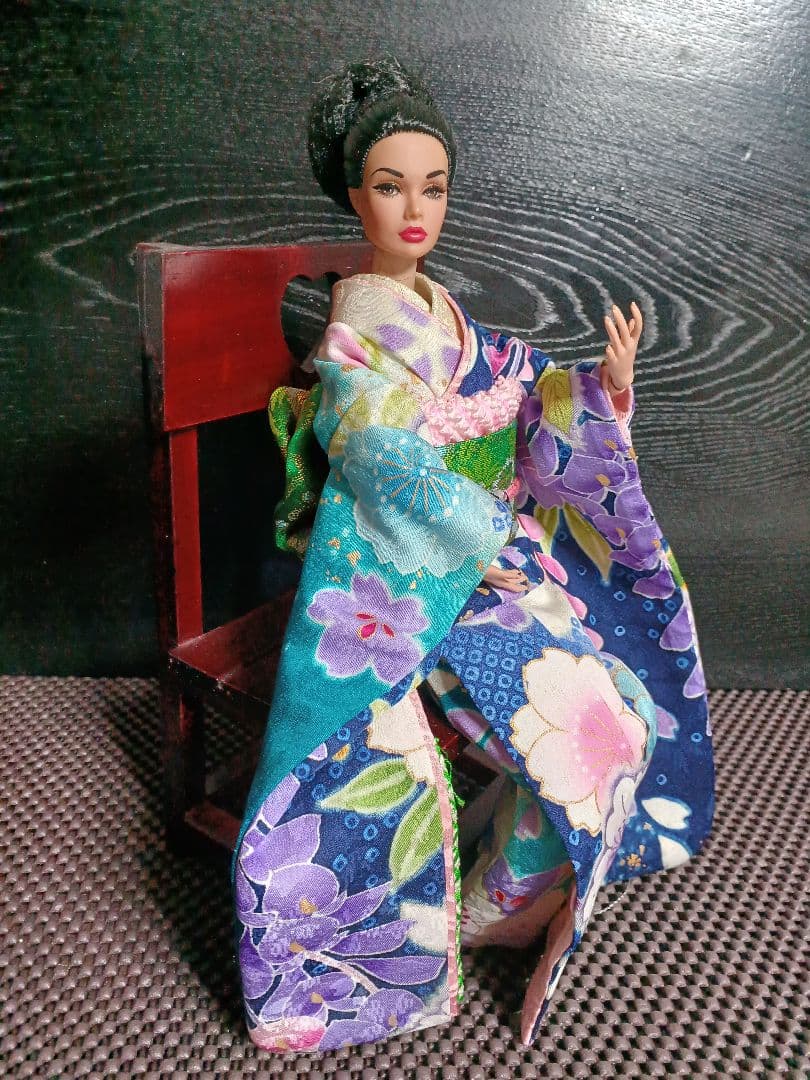 おまとめ　バービーのハンドメイドの振り袖、帯