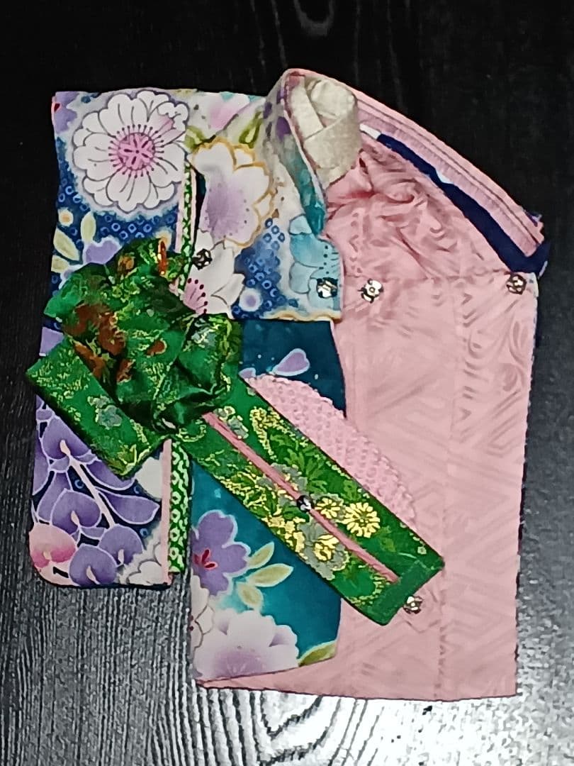 おまとめ　バービーのハンドメイドの振り袖、帯