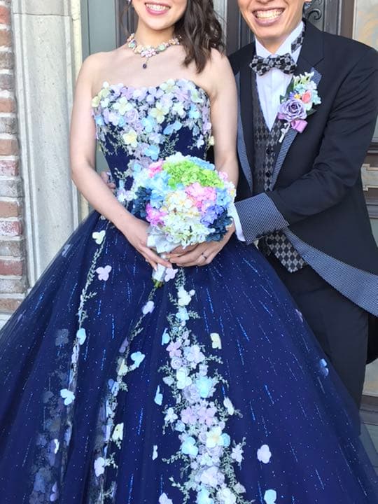 紫陽花造花ブーケ・ブートニアセット