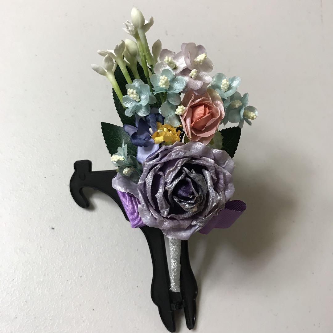 紫陽花造花ブーケ・ブートニアセット