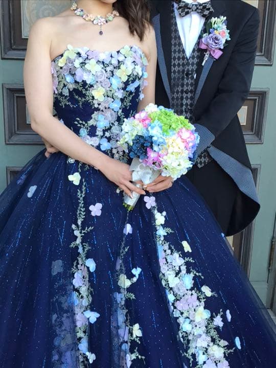 紫陽花造花ブーケ・ブートニアセット
