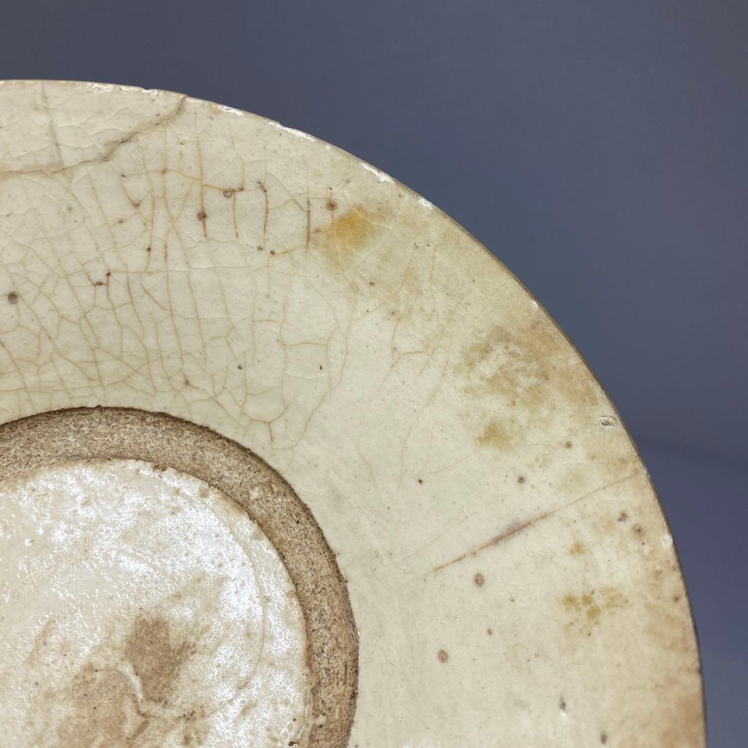 古代　中国磁州窯　茶碗　幅約13.3㎝ 東さ7-0330☆2F