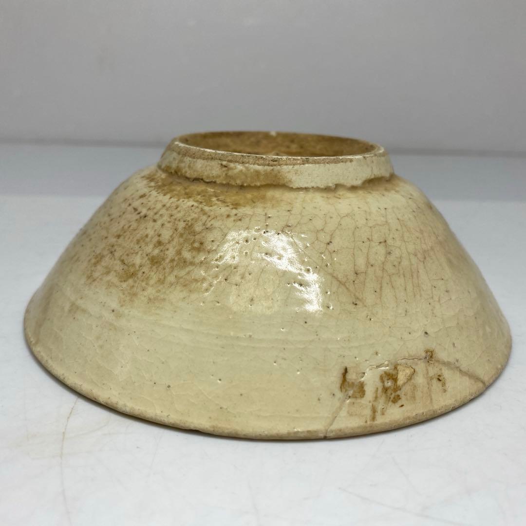 古代　中国磁州窯　茶碗　幅約13.3㎝ 東さ7-0330☆2F