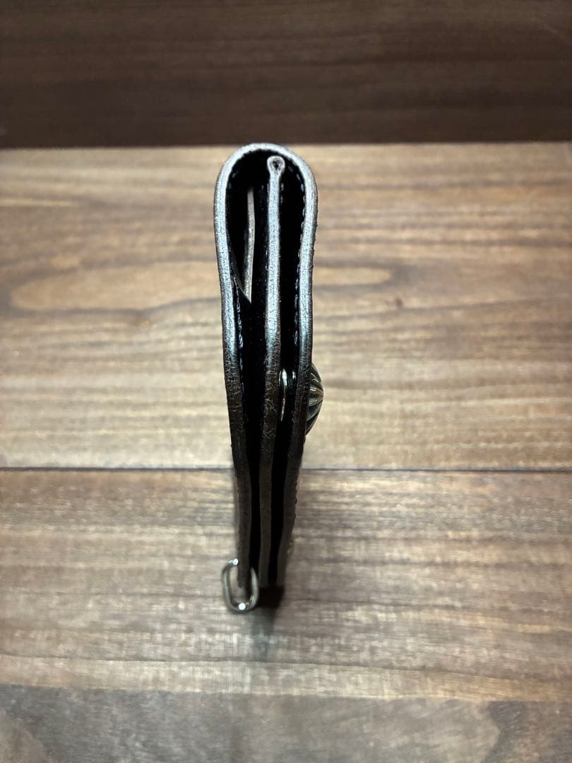 本革馬革ミドルトラッカーウォレット