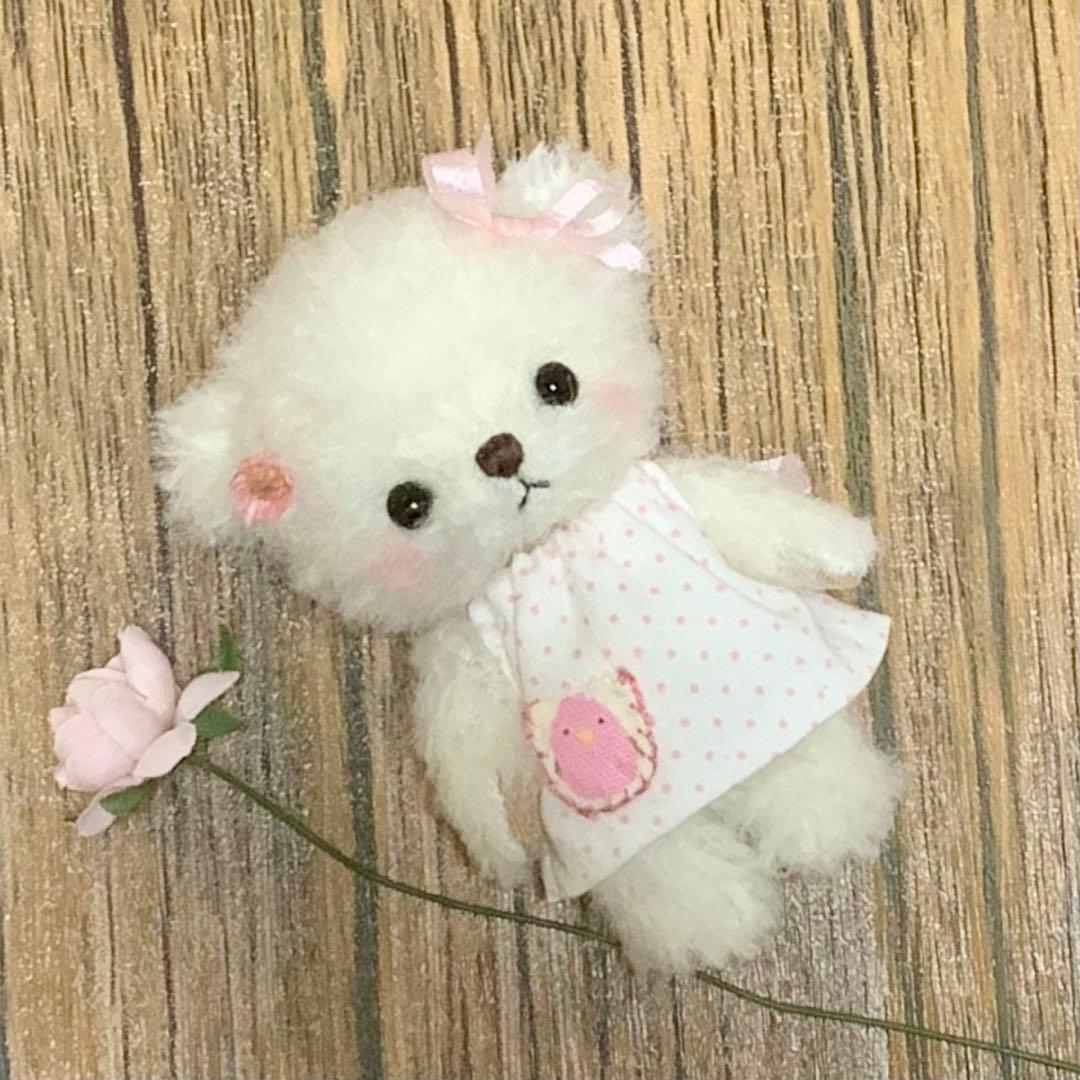 テディベア 可愛いくま 小さな熊 お迎え待ち ぬい撮り ハンドメイド ぬいぐるみ