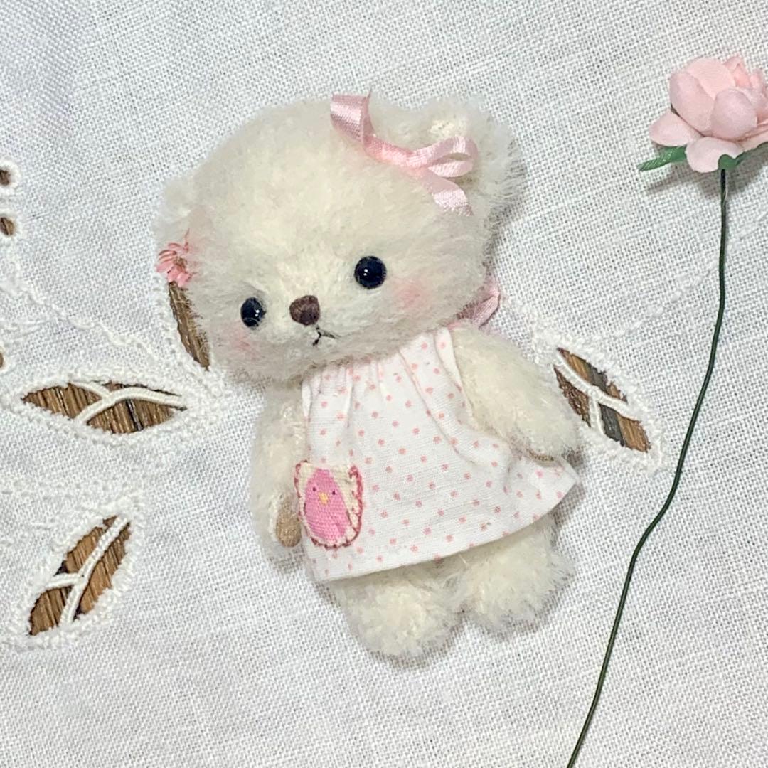 テディベア 可愛いくま 小さな熊 お迎え待ち ぬい撮り ハンドメイド ぬいぐるみ