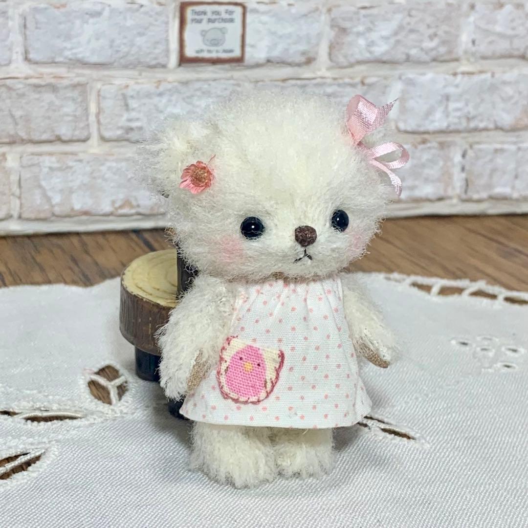 テディベア 可愛いくま 小さな熊 お迎え待ち ぬい撮り ハンドメイド ぬいぐるみ