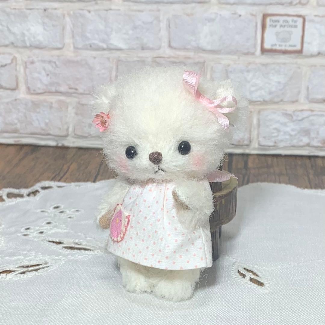 テディベア 可愛いくま 小さな熊 お迎え待ち ぬい撮り ハンドメイド ぬいぐるみ