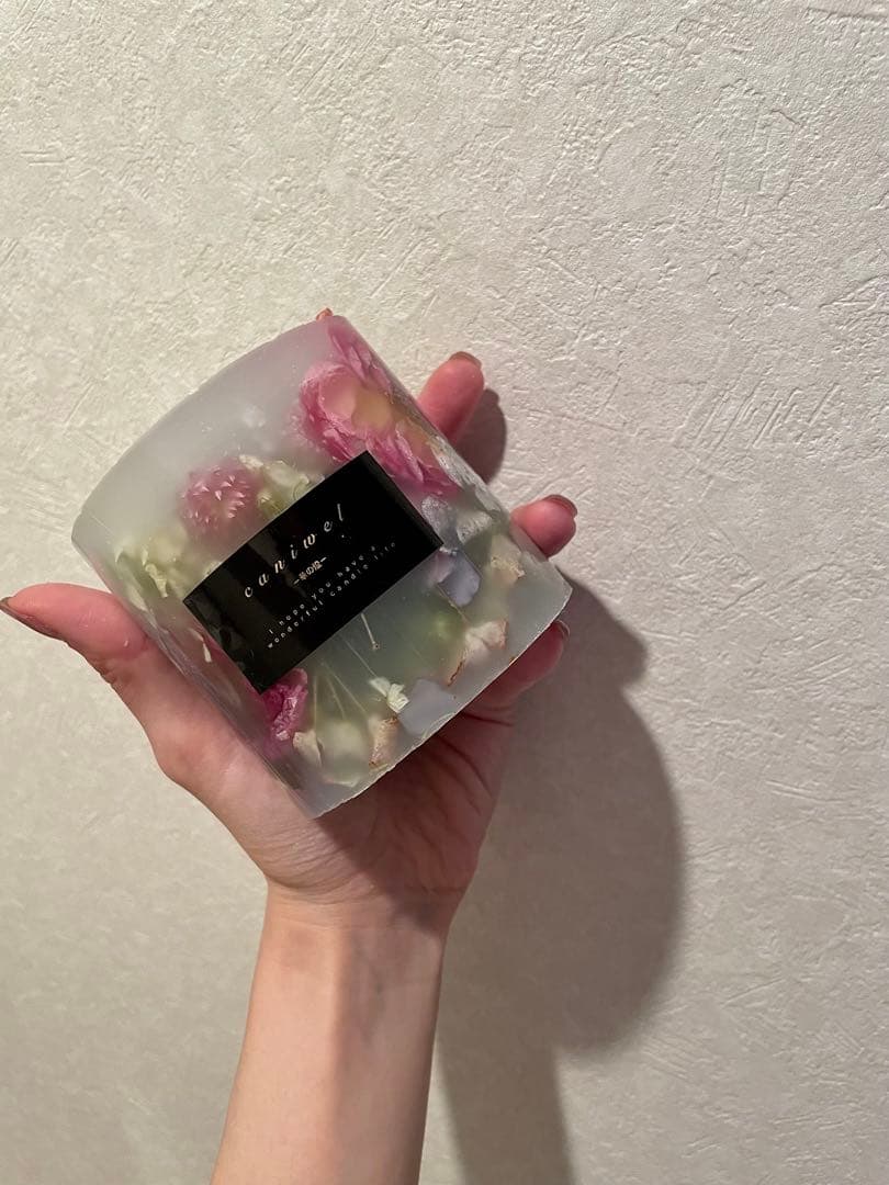 【NO.39】ボタニカル(ローズ)キャンドル 効能バッチリなペパーミントの香り