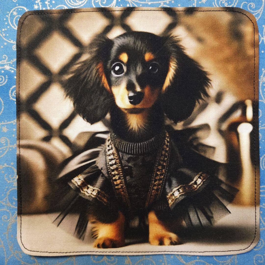 アロママ　ハンカチ　ダックス柄　16枚